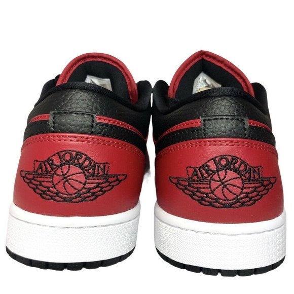 Nike Air Jordan 1 Low Reverse Bred Pebbled Swoosh - Picture 4 of 7